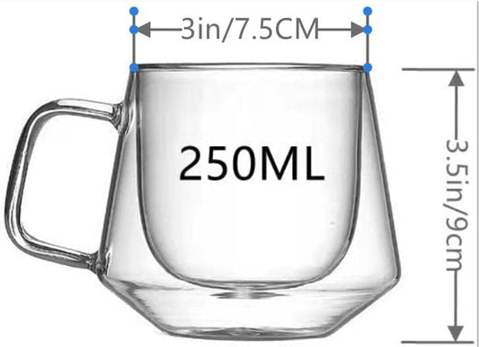 250ml Double Wall Tea Cup