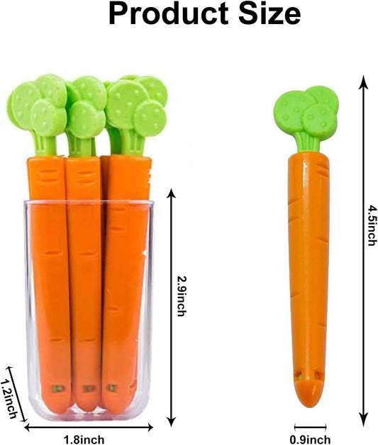 5PCS Food Sealing Clip Carrot Shape