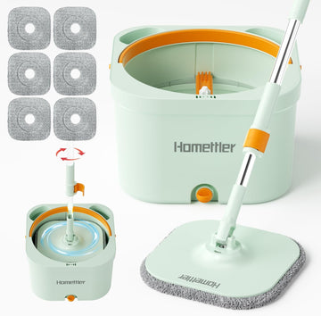 Spin mop with bucket