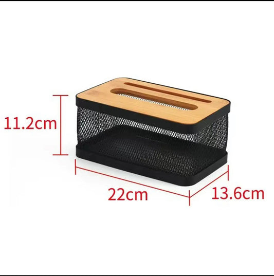 Mesh Tissue Box with Lid