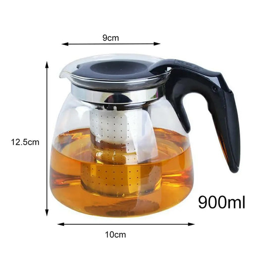 Glass Tea Pot with 4 Cups