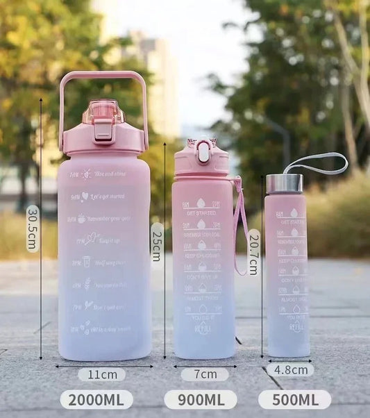 3 Pcs Plastic Water Bottle