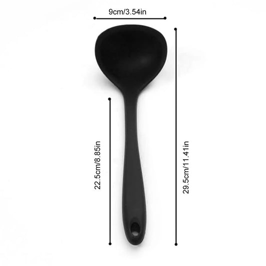 Ladle Stirrer Spoon Silicon Coated 2 Pcs