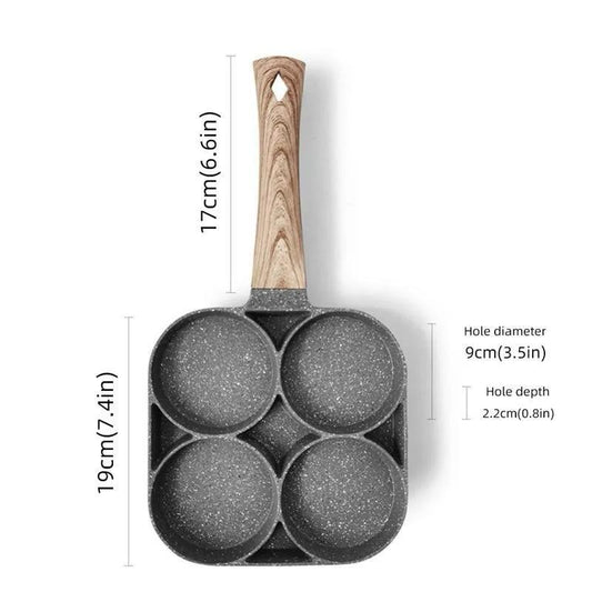 Four hole Non-Stick Pan