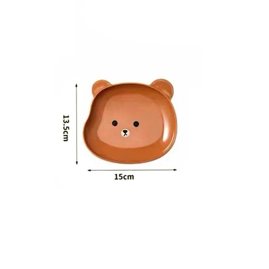 Bear Shape Snacks Plates(Set of 8)