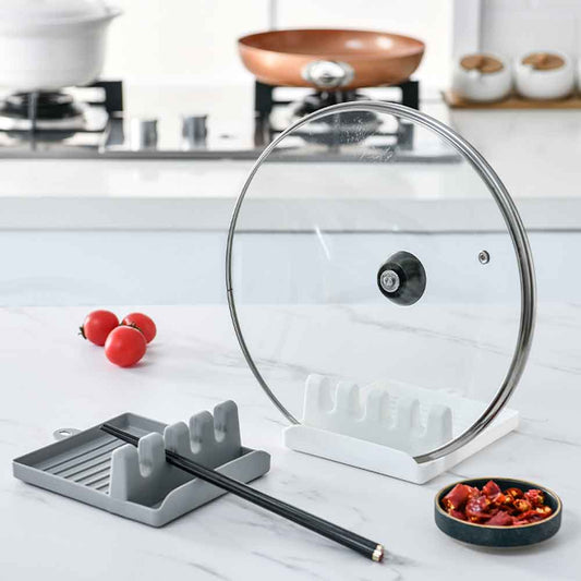 Kitchen Utensil Rest - Spoon & Lid Holder